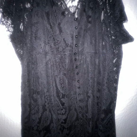 Long black lace maxi dress - Picture 4 of 6